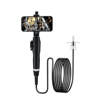 Two-Way Articulating Borescope Camera with Light, Endoscope Inspection Camera...