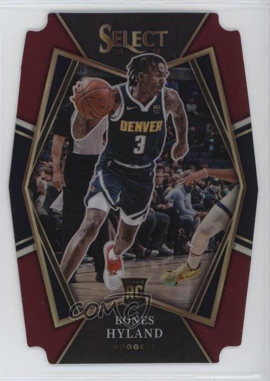 2021 Panini Select Premier Level Maroon Prizm Die-Cut 25/175 Bones Hyland 0n9n