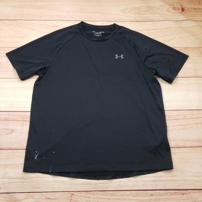 Under Armour Shirt Mens XL Black Tech Tee Short Sleeve Athletic Training Gym