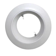 Capri Lighting RM40WOV Recessed White Baffle Trim Oversized Oval Ring, 6-Inch