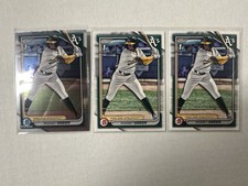 Rodney Green RC LOT 3 2024 Bowman Chrome Draft & 2 Base #BDC187 A's 1st Bowman