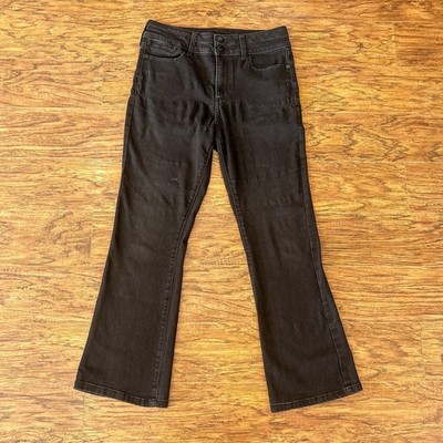 F&F Black Denim Bootcut Stretch Jeans Women's Size 6 Short