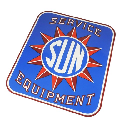 #ad Sun Electric Service Equipment Tune Up Machine Cabinet Logo Decal Testing 1960s $37.00