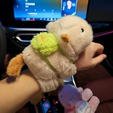 Cute Capybara Light Green Backpack Hanging Plush Toy