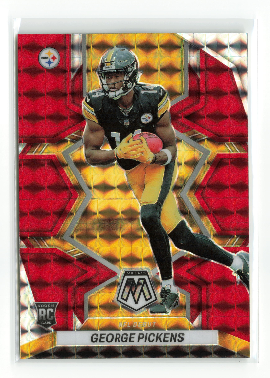 GEORGE PICKENS #282 2022 PANINI MOSAIC STEELERS RC RED