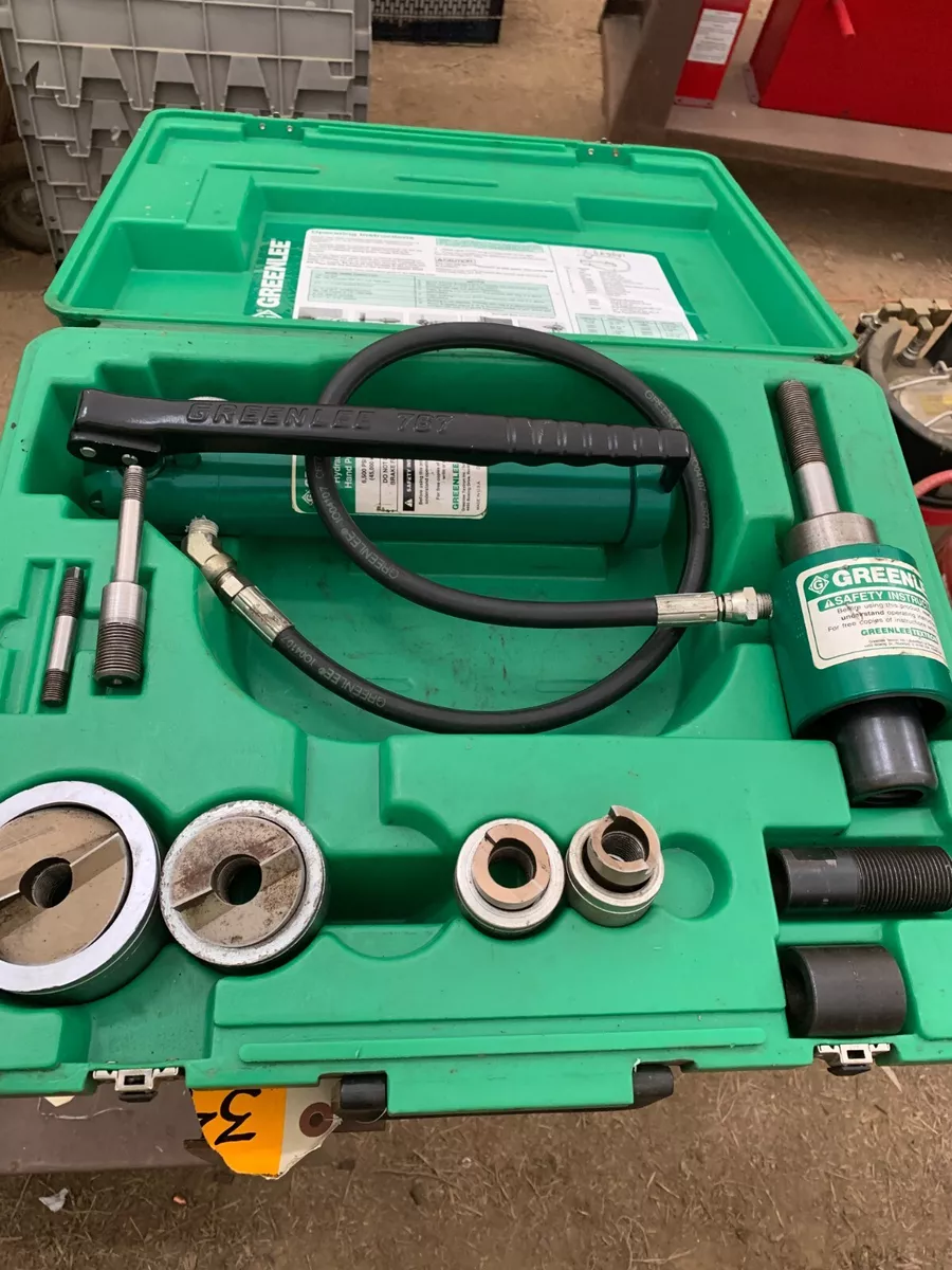 Greenlee hydraulic knockout set deals