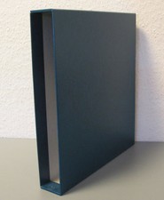 LINDNER, Schutzkassette 810 BY, für Ringbinder, blau, gebraucht