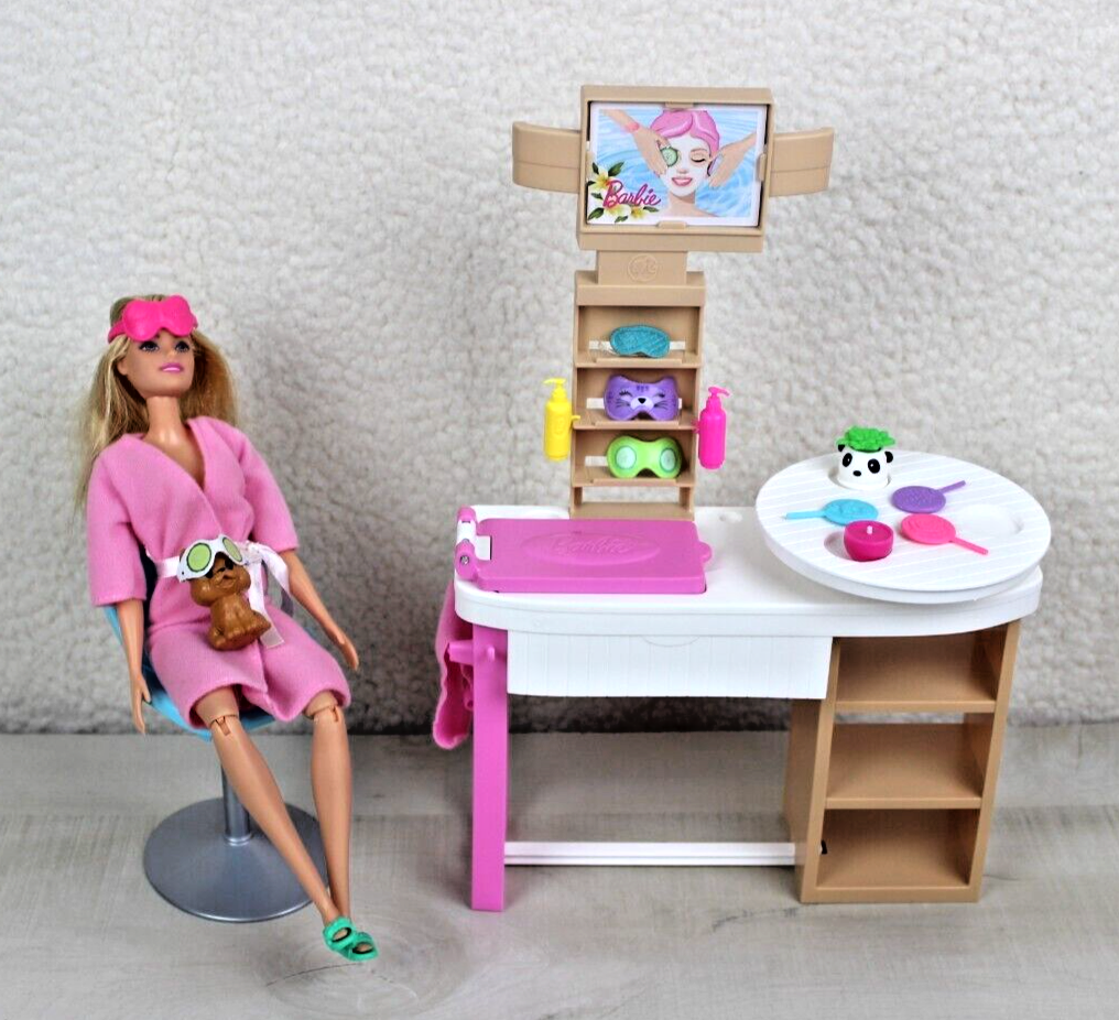 Salon Barbie Set Spa Barbie Fashionista Muñeca Spa De Lujo