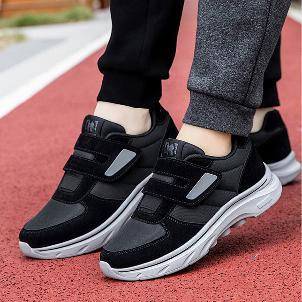 SAOLA Scarpe da passeggio donna uomo chiusura regolabile suola spessa per anziani larghezza extra larga