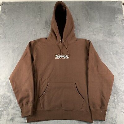 Box Logo Hooded Sweatshirt Brown supreme-