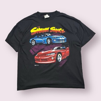 ★超希少⚫VIPER■バイパー WORLD TOUR 92-93 Tシャツ M Vintage Men's Dodge Viper Car Racing Shirt 90s Sneaky Snake Size