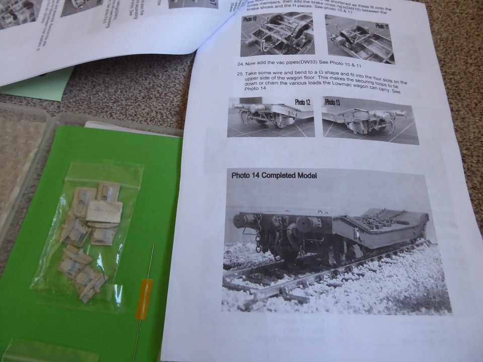 Wagons O Gauge Etched Brass Wagon Kit WW04 BR 25T Lowmac eBay