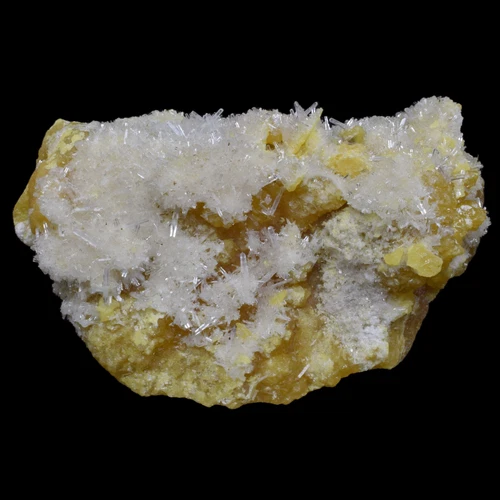 CELESTINE - SULPHUR (Floristella mine, Enna, Sicily, Italy) #M4656 127x80mm