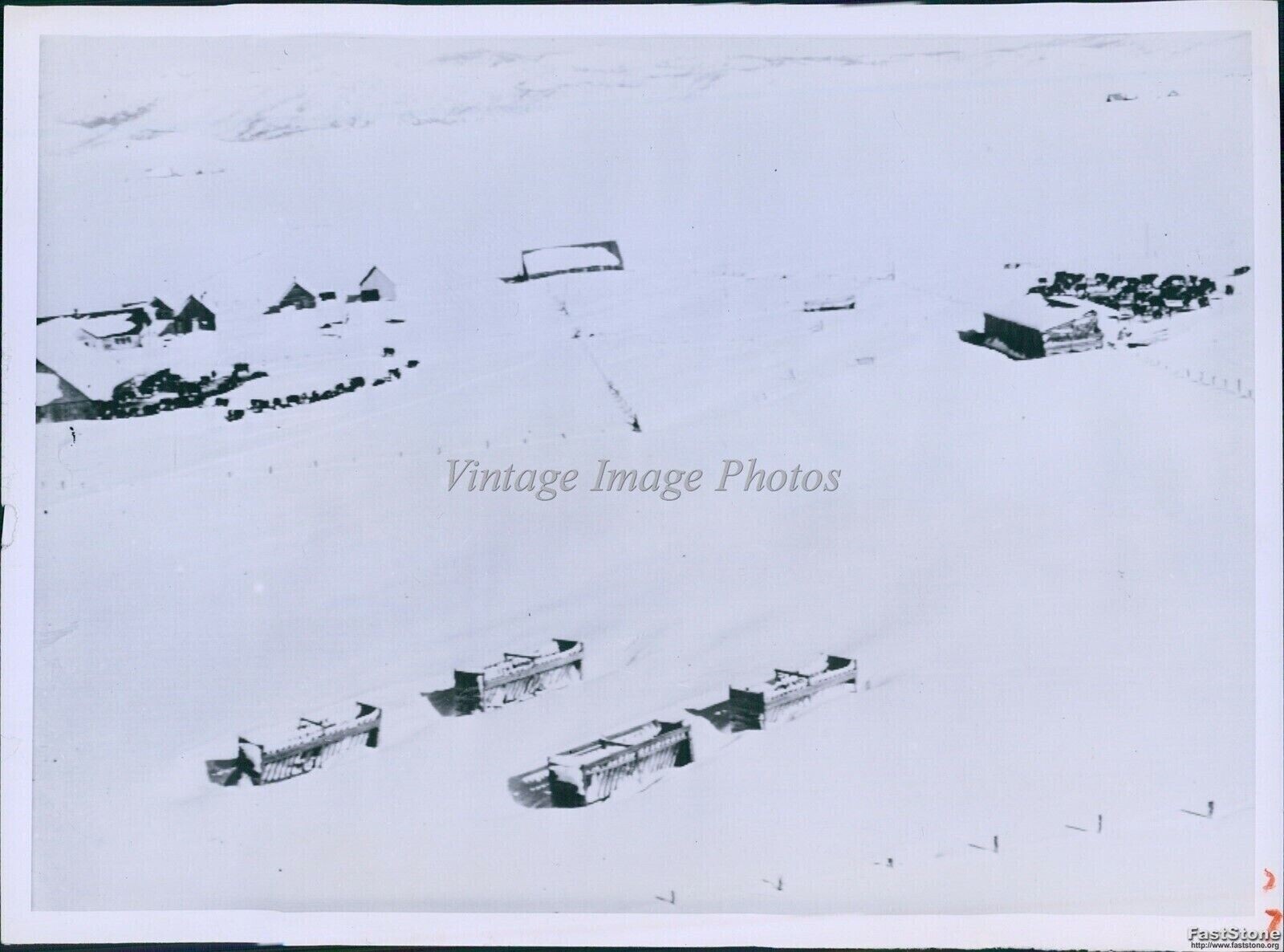 1952 Loyalton Ca Snowbound Ranch Cattle Buried In 8 Ft Of Snow Weather
