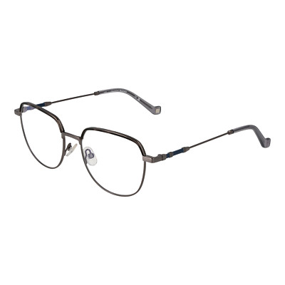 Hackett Bespoke Eyeglasses Frames Men's Gunmetal Round HEB294 190 51mm