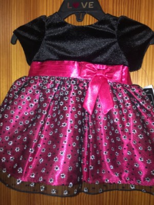 Baby Mädchen rot & schwarz Kleid & Hose neu Etikett 6 Monate Kurzarm Liebe