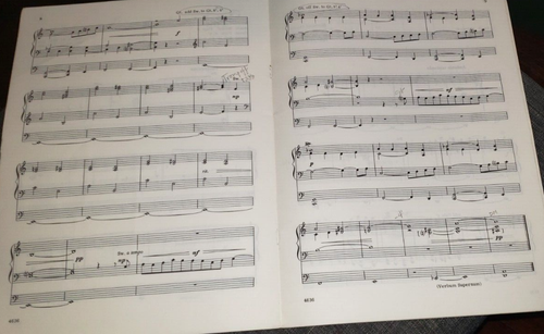 ADVENTSKREATH Vier kurze Zwischenspiele für Orgel Noten 1968 Harold Flammer - Bild 3 von 4