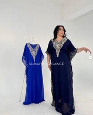 SALE New Moroccan Dubai Kaftans Farasha Abaya Dress Very Fancy Long Gown SE 1208