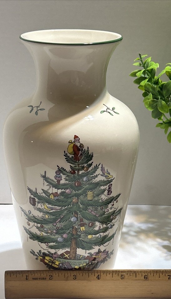 SPODE CHRISTMAS TREE LARGE VASE eBay