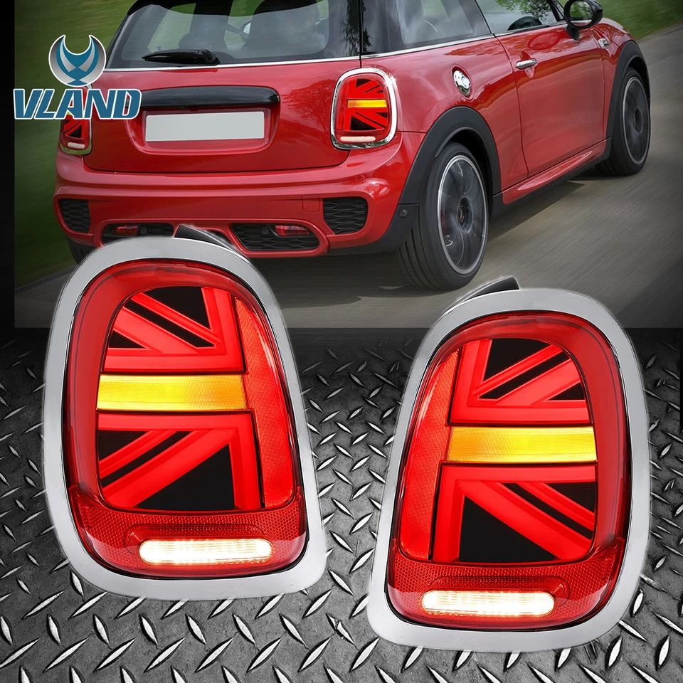 Fanali posteriori VLAND LED per Mini Cooper 2014-22 (Mini Hatch) F55 F56 F57 Union Jack - Immagine 2 di 4