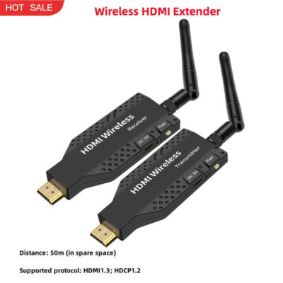 Single Antenna 5.8G   Transmission   Extender 1080P 50m with TX/ RX #E2