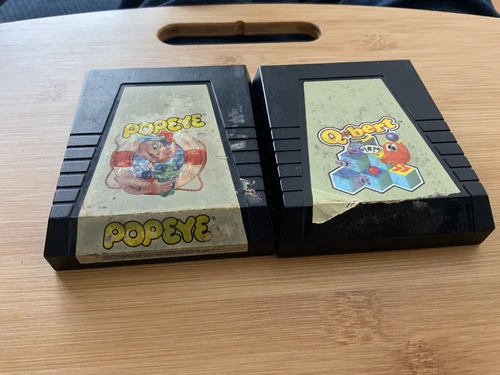 ColecoVision POPEYE Q Bert Lot Of 2 Games