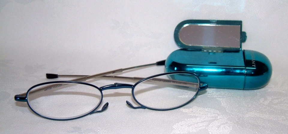 FOSTER GRANT - GWENDOLYN SHINY TEAL - FALTBAR - MICRO READER - NEU UVP 30£ +2,00