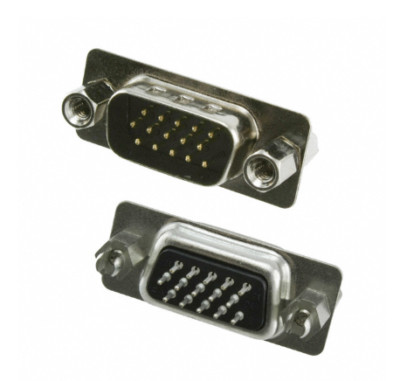 Pack of 4 10090928-P154VLF  Connector 15 Position D-Sub, High Density Plug, M...