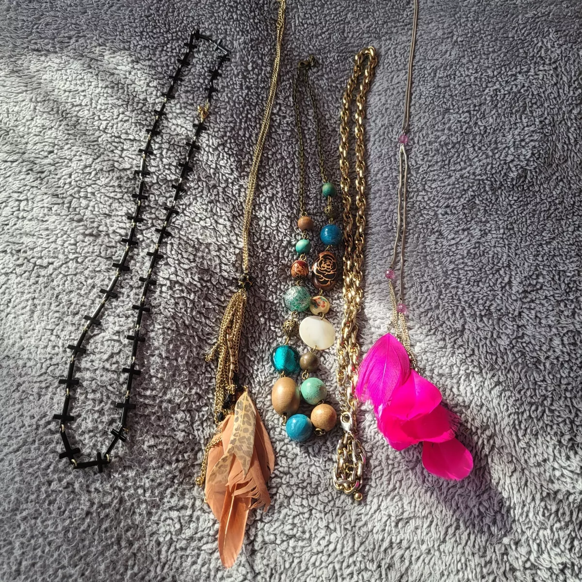 Topshop River Island G Statement Necklace Black Necklace Set Bundle Tribal Boho