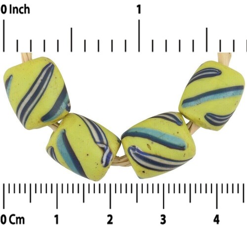 Perles Vénitiennes Antiques Sotro 8mm – Verre Multicolore Ovale