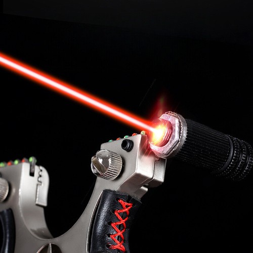 Powerful Slingshot Hunting Laser Catapult Stainless Steel Archery Slingbow Shoot - Picture 8 of 16