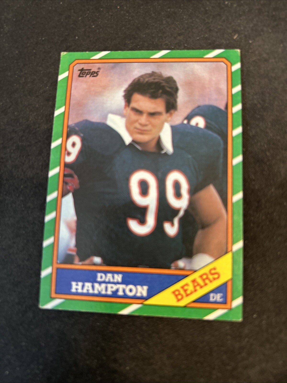 1986 Topps Football Card #22 Dan Hampton Chicago Bears HOF Nm Free Shipping!