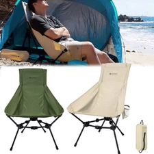 Ultralight Camping Backpacking Chairs Folding High Back Camp Chair Beach Hiking