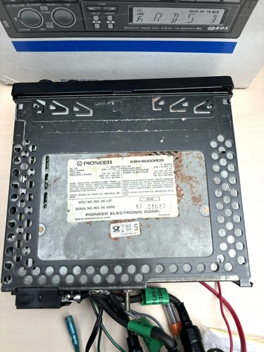 VINTAGE PIONEER KEH-6000 RDSR RADIO PULL OUT CASSETTE PLAYER WITH USER MANUAL - Picture 12 of 13