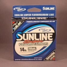 SUNLINE Super Fluorocarbon Fishing Line 14 lb Test 200 Yd Natural Clear NEW