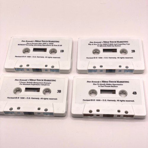 Dan Kennedy Midas Touch Marketing 4 Audiocassette Business Pubblicità Vintage - Foto 6 di 10