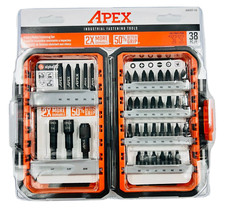 38pc APEX CRESCENT IMPACT SCREW BIT DRILL DRIVER NUT SETTER SET PHILLIPS AMSET38
