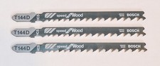 NEW BOSCH T144D HCS SPEED FOR WOOD T-SHANK JIGSAW BLADES 5-6 TPI SWISS MADE
