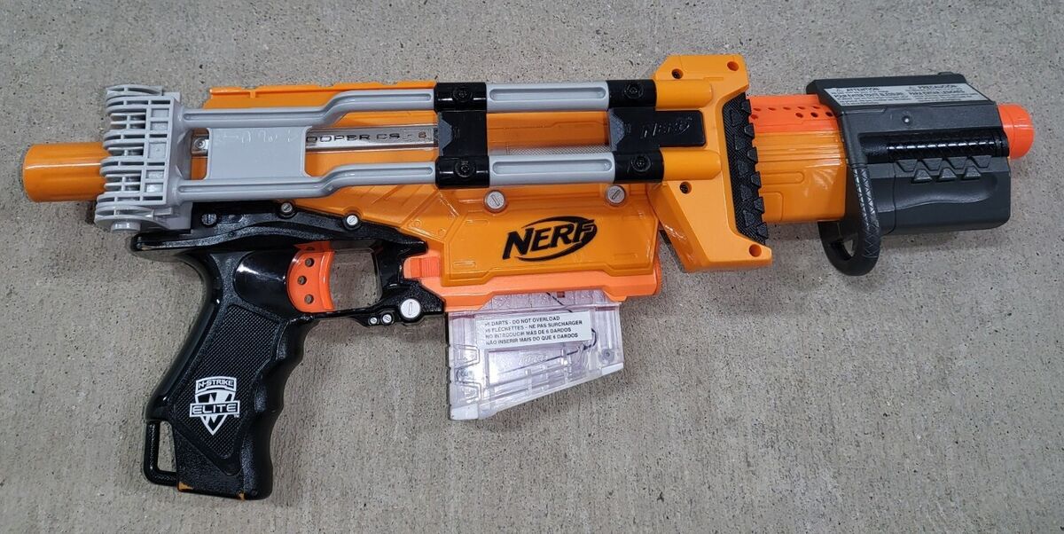 Super Arma Nerf Shooting Atira Dardos Grande 60cm + Cartucho