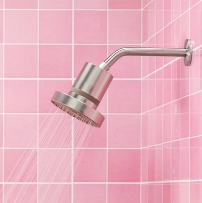 Jolie Filtered Showerhead Annual Pack w/4 Total Filter Refills Brushed Steel New