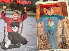 Dennis the Menace & Desperate Dan Comic Book Children's Sweaters Patterns in DK