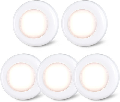 Push Tap Light, 2.8  Mini Night Touch LED Puck Lamp, Portable under Cabinet Ligh
