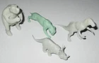 Marx 1970s Prehistoric Play Set Special Poses Dinosaurs Group Lot of 4