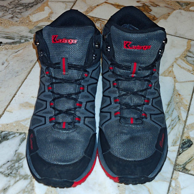 Kastinger MALBEC MID K-TEX Herren Wanderschuhe Mesh Grau/Schwarz/Rot 42