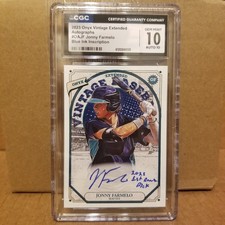 2023 Onyx Extended AUTO Blue Inscription 1/4 JONNY FARMELO Mariners CGC 10 / 10
