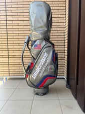 BRIDGESTONE WGC Invitational Grey Enamel cart bag golf caddy bag rare japan used