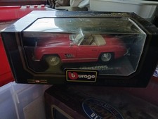 Burago 1957 Mercedes Benz 300 SL Roadster Red Convertible Diecast 1:18 Scale Car