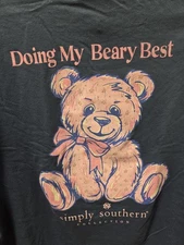 Simply Southern LARGE Long Sleeve "DOING MY ..." NEW W Tags closeout design 