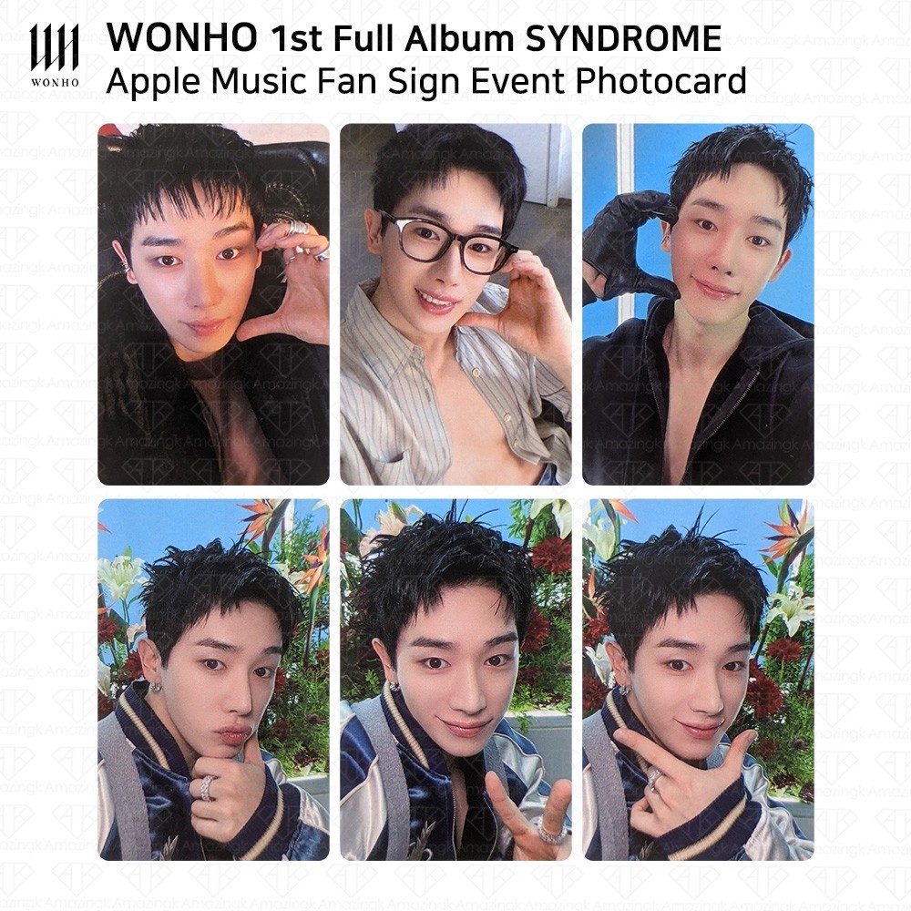 WONHO 1st Full Album SYNDROME Applemusic Fan Sign Event Photocard