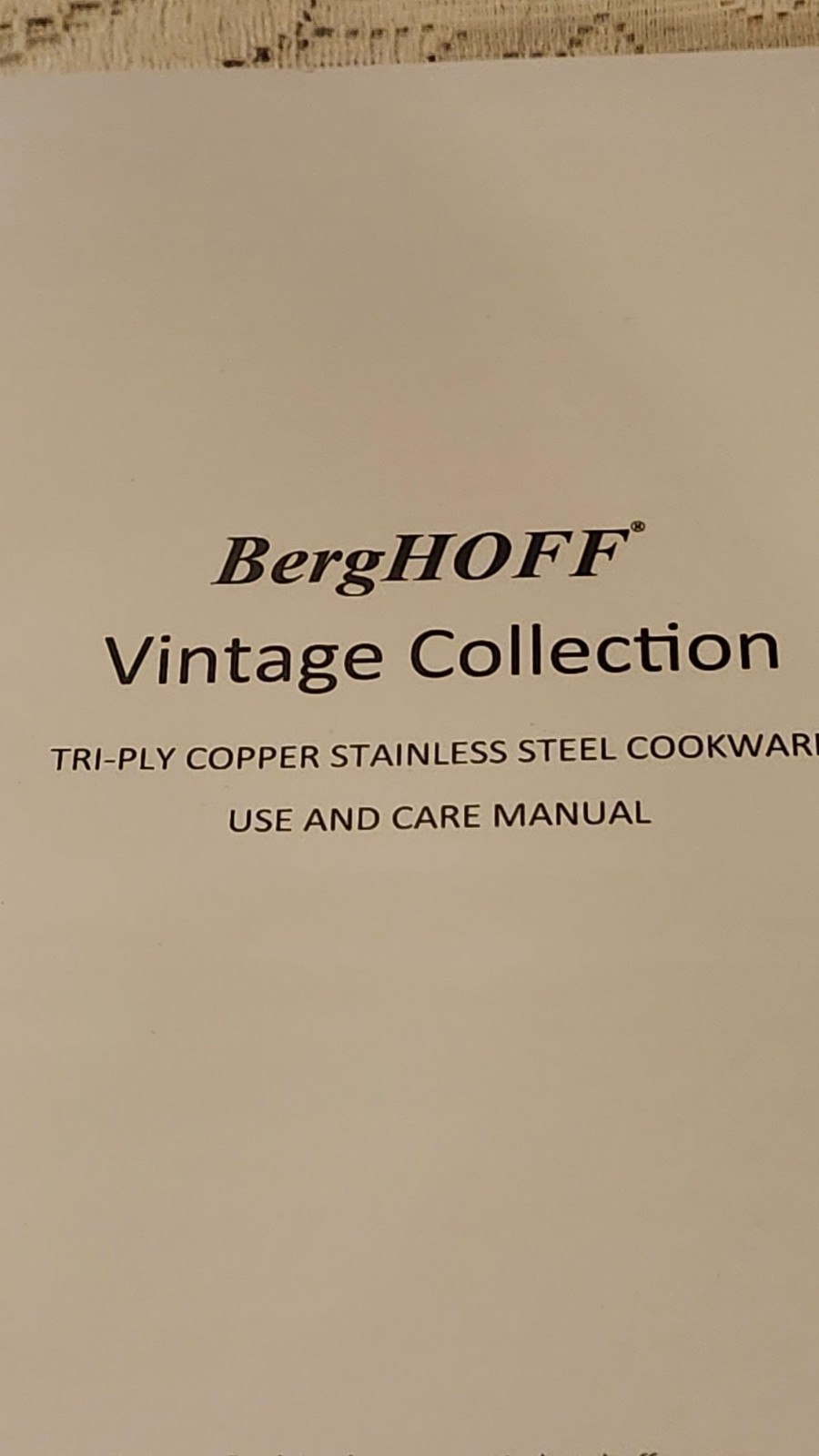 TWO BergHOFF Tri-Ply Polished Copper Cookware NWB